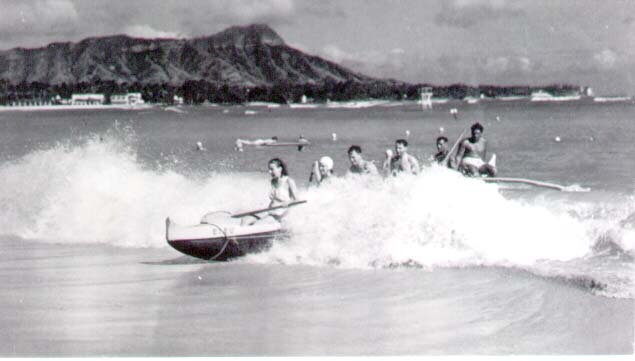 Waikiki, Diamond Head, 1940